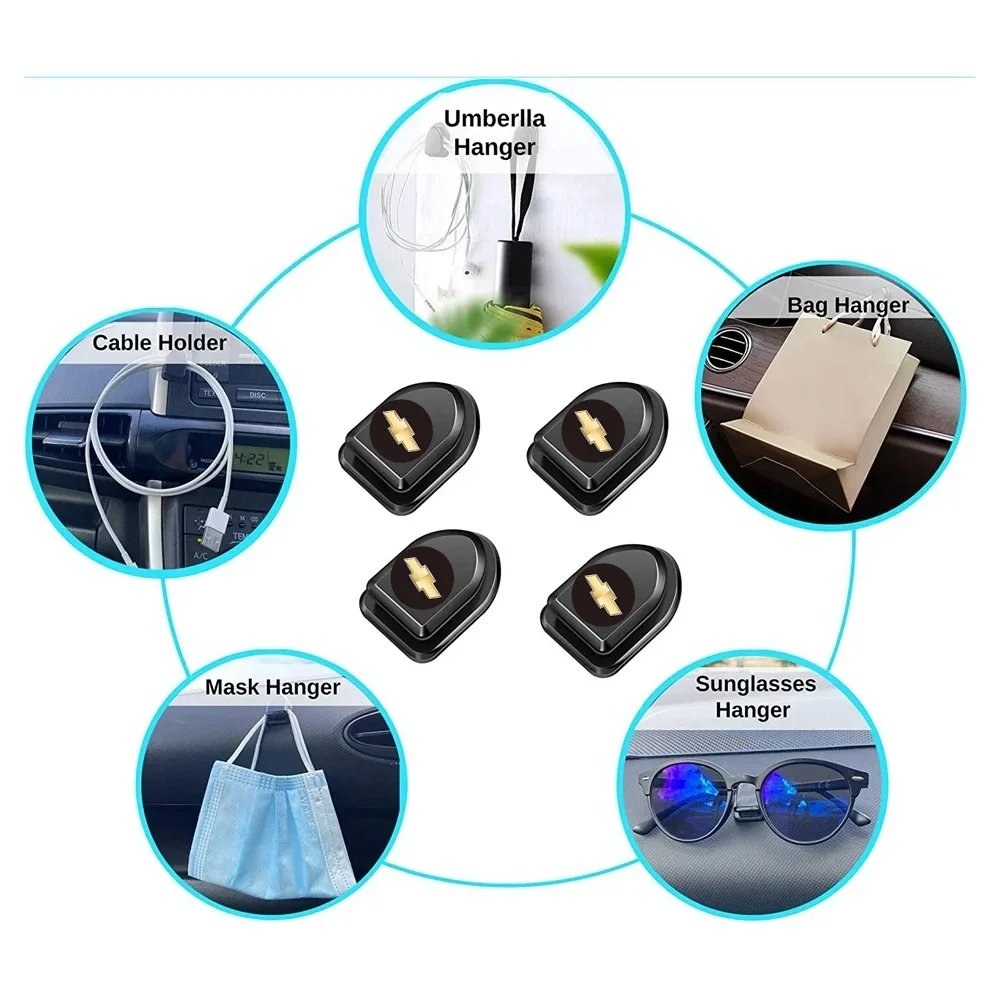 Car Hooks Interior Storage Holder for USB line Wall Hanging Hook For Chevrolet Colorado Cruze Spark Captiva Trax Aveo Camaro