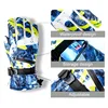 2024 Winter Snowboard Ski Gloves PU Leather Non-slip Touch Screen Waterproof Motorcycle Cycling Fleece Warm Snow Gloves Unisex 4