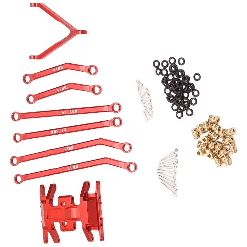 

ЧПУ с высоким зазором, звенья шасси и противоскользящая пластина для Axial SCX24 AXI90081, мерцающий болт, модель 1/24, для радиоуправляемой модели