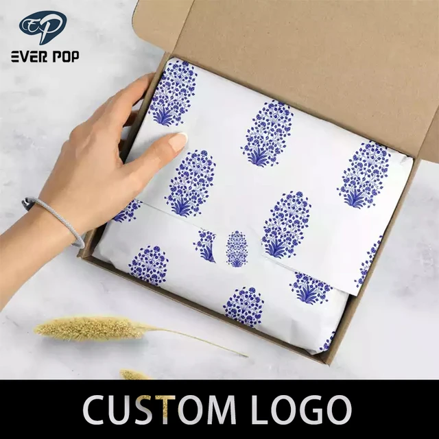 Custom Printed Logo Gift Tissue Paper Clothing Wrapping Tissue Paper -  AliExpress