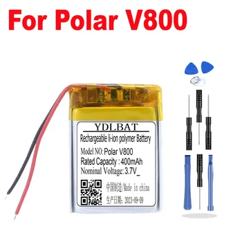 3.7V 400mAh Li-Polymer Battery For Polar V800 Sport Watch Accumulator +Tools