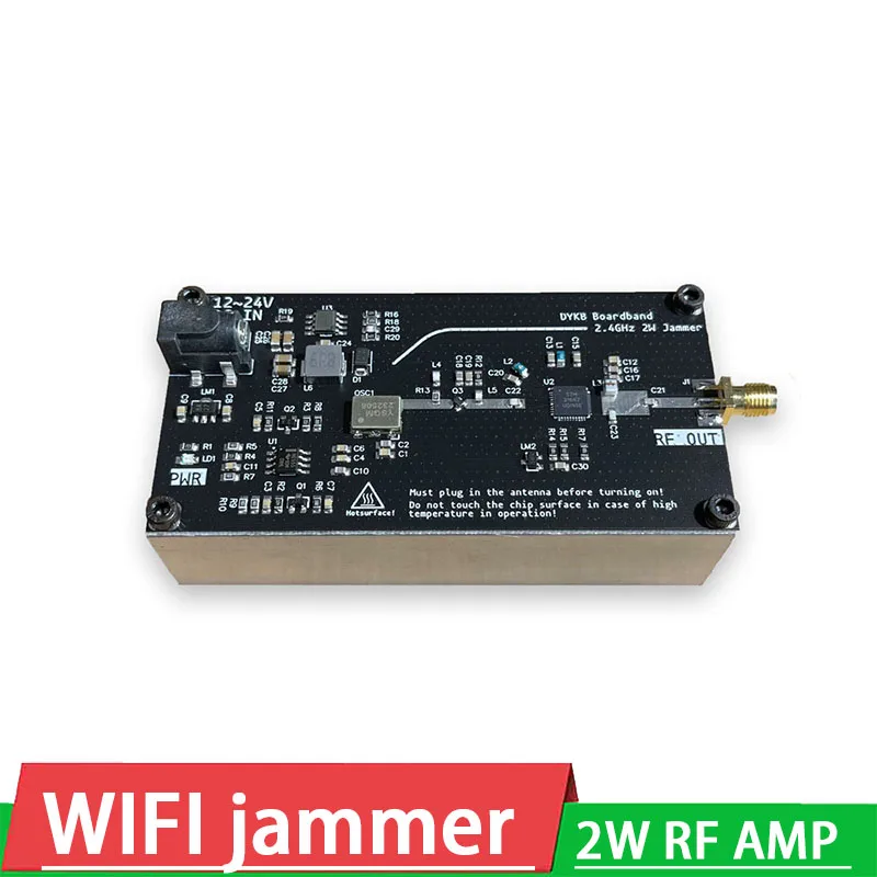 

DYKB 2.4G WiFi signal Sweep Frequency nearby interference shield 2W RF POWER amplifier for 2.4GHZ Bluetooth WiMAX