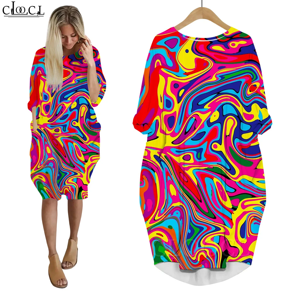 CLOOCL Ƽ ̺ 巹 , Femme Ropa Mujer  Ҹ ũ ĿƮ,  ߻  μ 巹