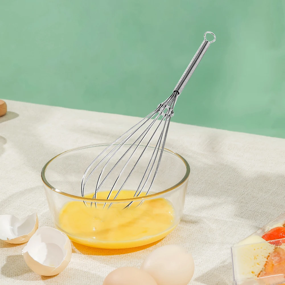 Balloon wire whisk ball whisk wire whisk Manual Kitchen Whisk Stainless Steel Hand Mixer Cream Egg Stirrer for Mixing Whisking Beating Stirring