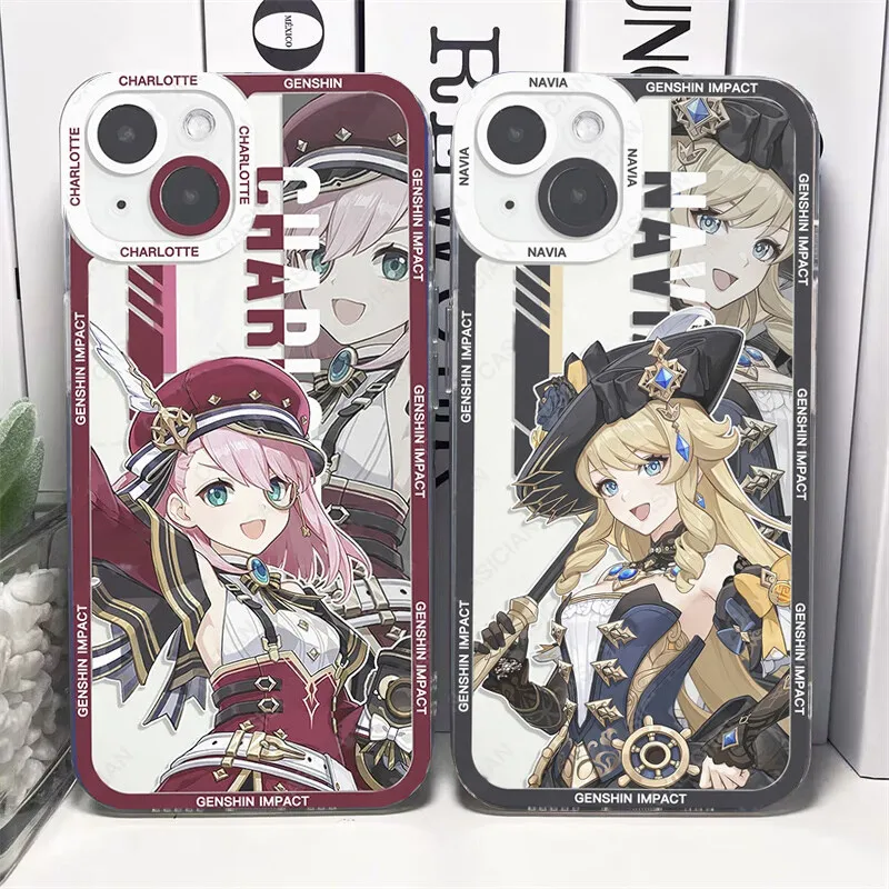 Genshin Impact Furina Shenhe Artistic Phone Case Cover