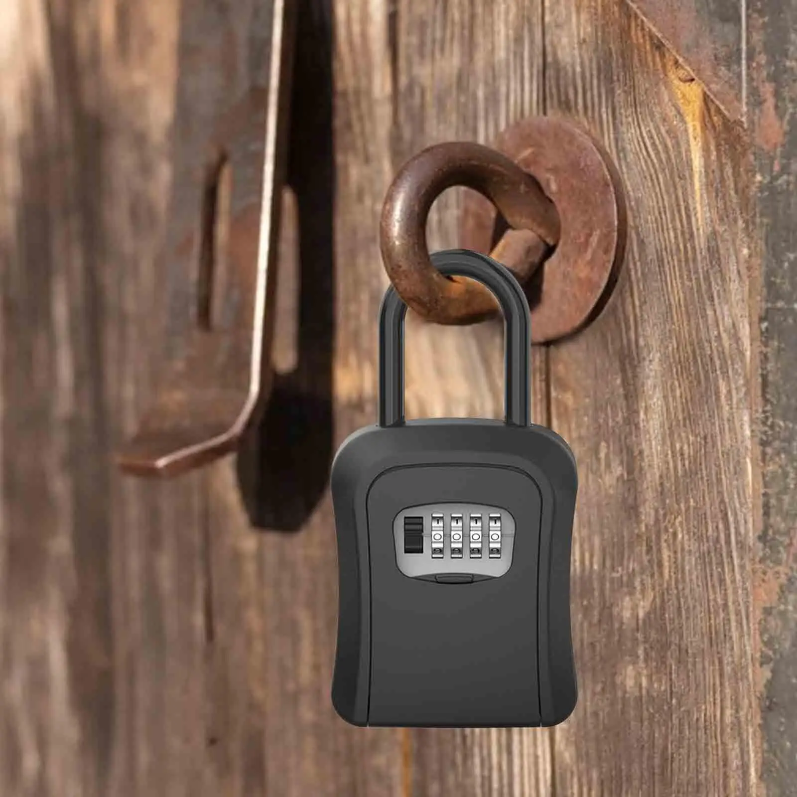 Keys Cabinet Organizer, Key Lock Box Password Key Case Safe Combination 4 Digit for Car Property Management Store Outside