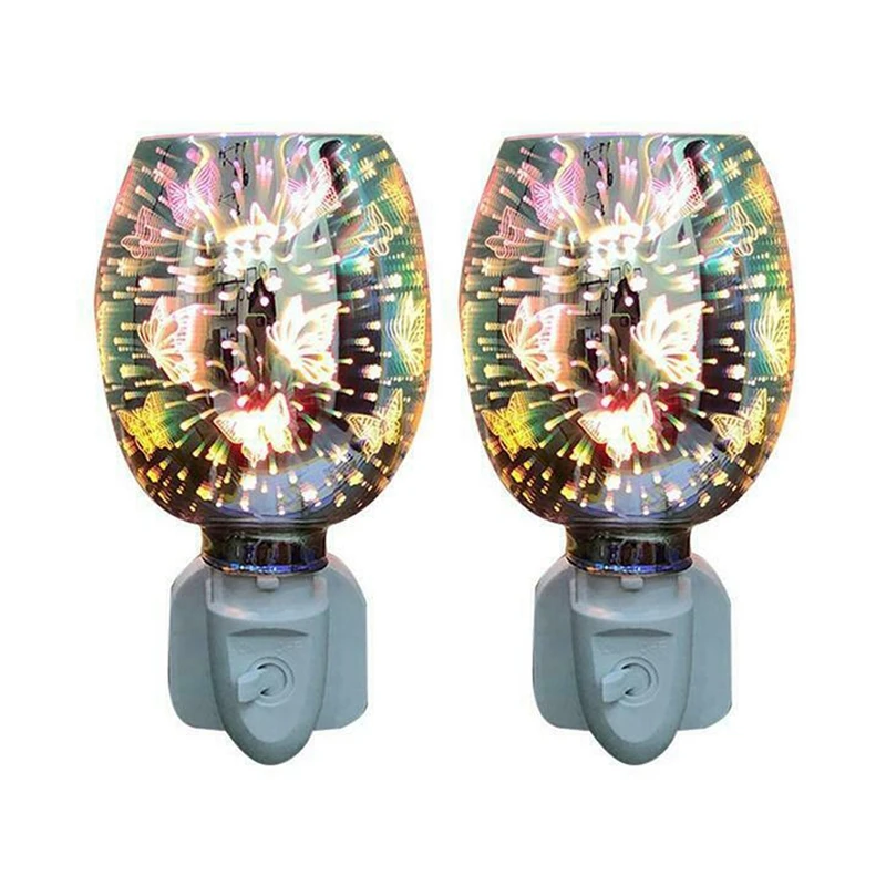 2X Electric Plug In LED Aroma Diffuser Lamps Wax Melt Oil Burner Wax Warmer UK Plug AliExpress