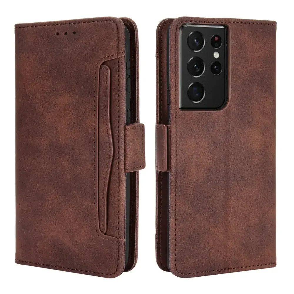 

S24 S23 S21 S 22 Ultra 5G Flip Case Card Leather Cover for Samsung Galaxy S22 Plus 23 FE S 24 S20 M54 A34 A54 A 34 Wallet Etui
