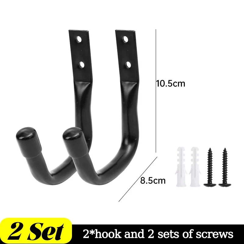 Heavy Duty Metal Garage Storage Hooks | Wall-Mounted Utility J-Hangers