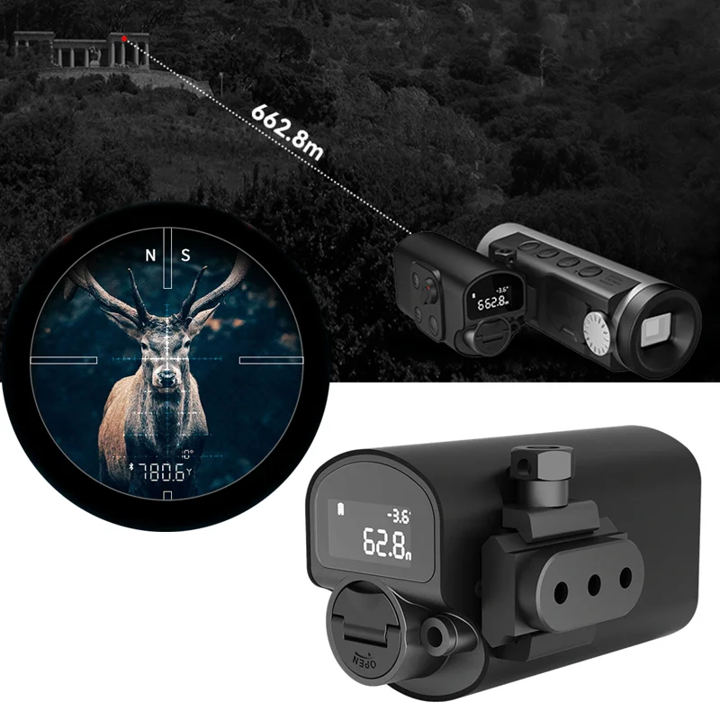 Mileseey LK01 Laser Rangefinder Bluetooth Smart Auxiliary Ballistic 1200 Yard Aluminum Alloy with TTL Protocol TNV10 TNV30