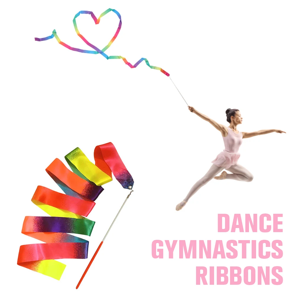 2MColorfulGymRibbonsDanceRibbonRhythmicArtGymnasticsBallet