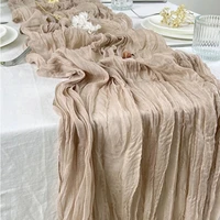 Pink Table Runner Wedding Tablecloth Rustic Wedding Party Decoration Baby Shower Birthday Bridal Dinning Table Cover 4