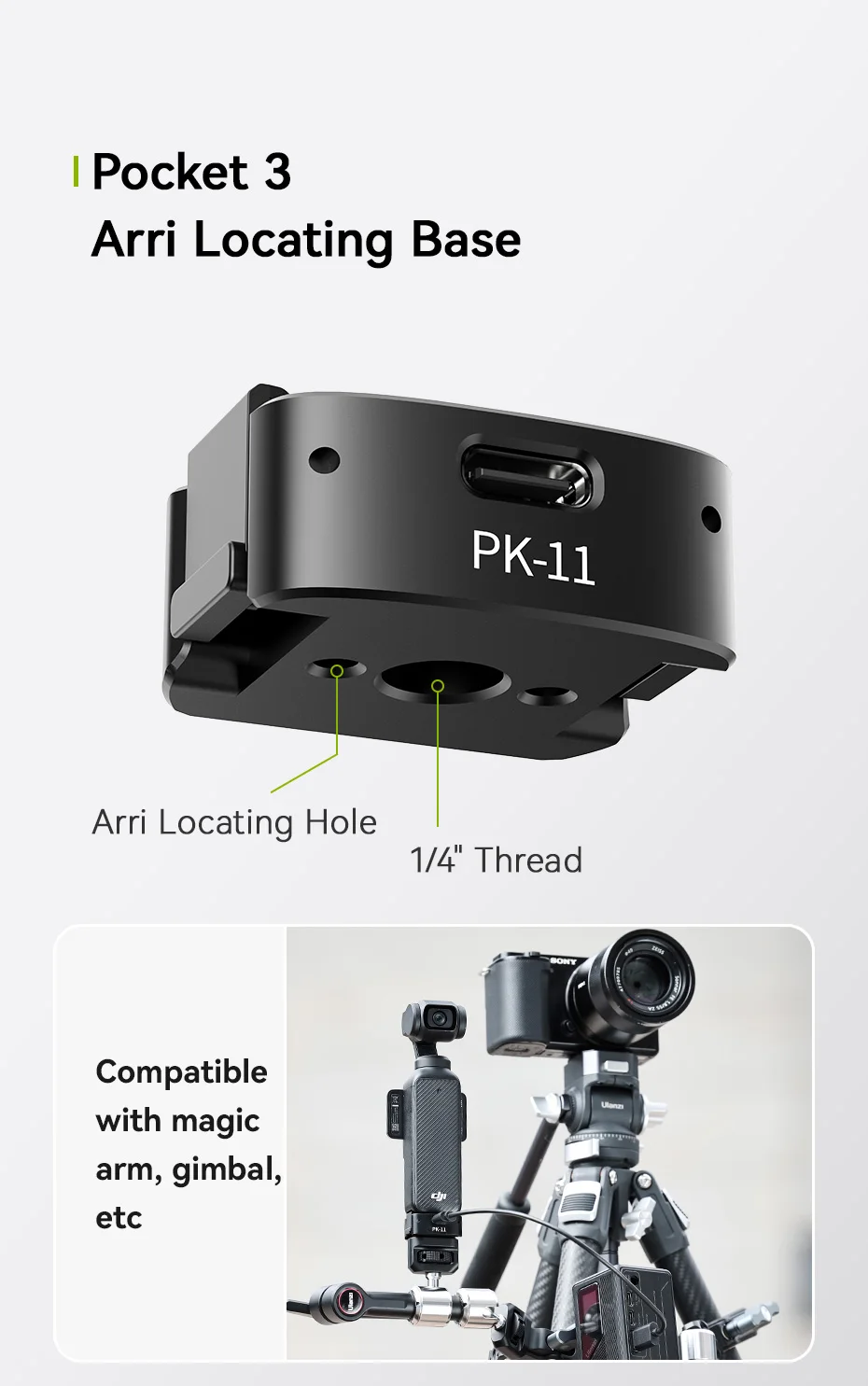 Dji Pocket ULANZI Quick Release Mini Tripod Kit For DJI Osmo