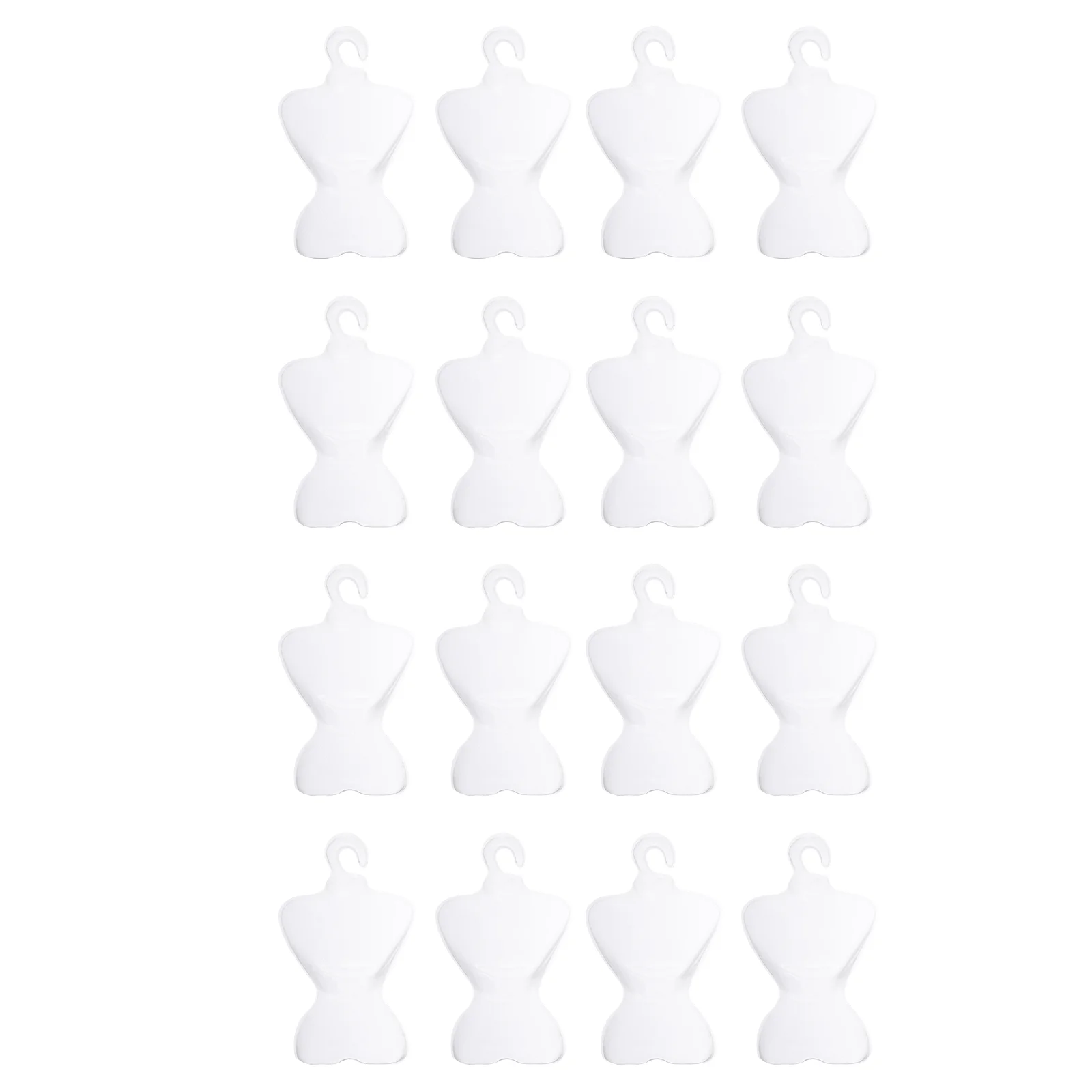 

200 Pcs Coat Hanger Mini Scene Prop Dolls Clothes Hangers Model Display Shelf Dress Shelves Plastic Miniature House Accessory