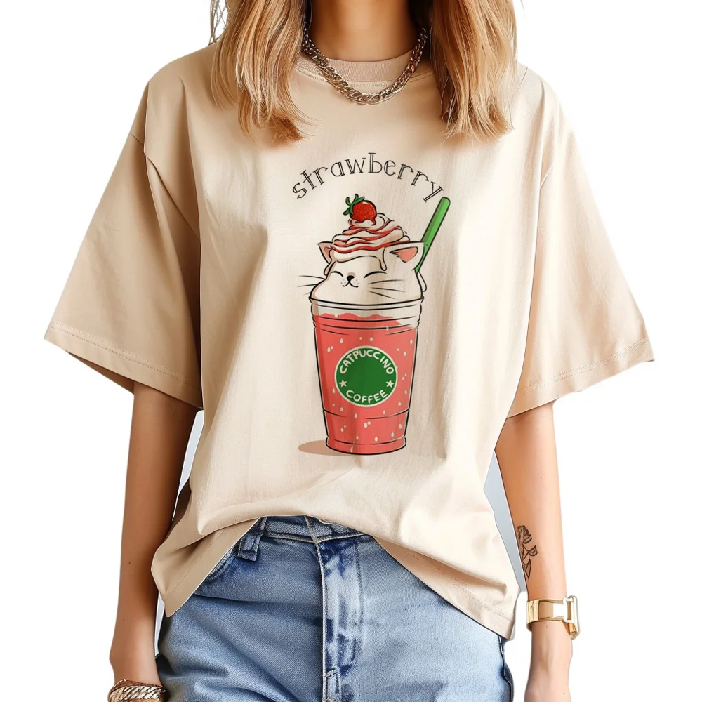 

Ice Cream top women Y2K anime funny t-shirts female graphic clothing