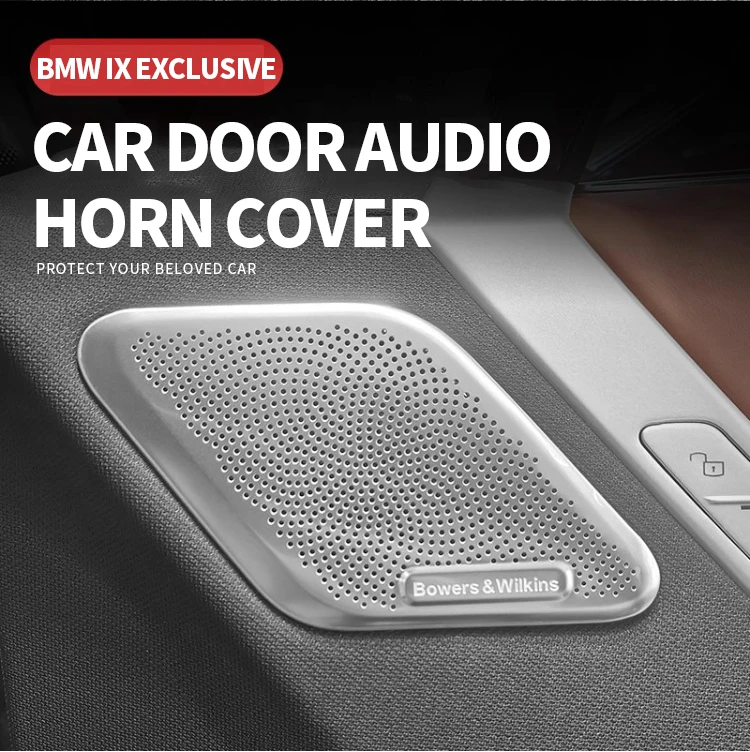 Für BMW IX Auto Audio Stereo Hochtöner Lautsprecher Tür-Lautsprecherabdeckung Edelstahl-Aufkleber Auto – Detail 2