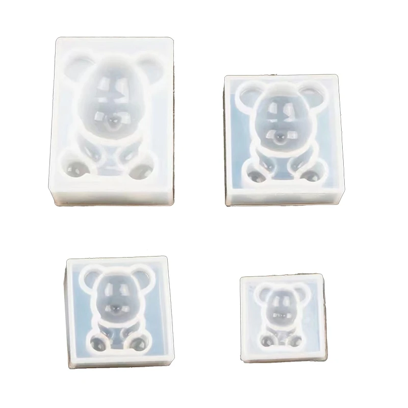 

Bear Resin Mold Bear Silicone Mold Crystal Epoxy Mold for DIY Crafts Jewelry Making Tool Bear Keychain Mold