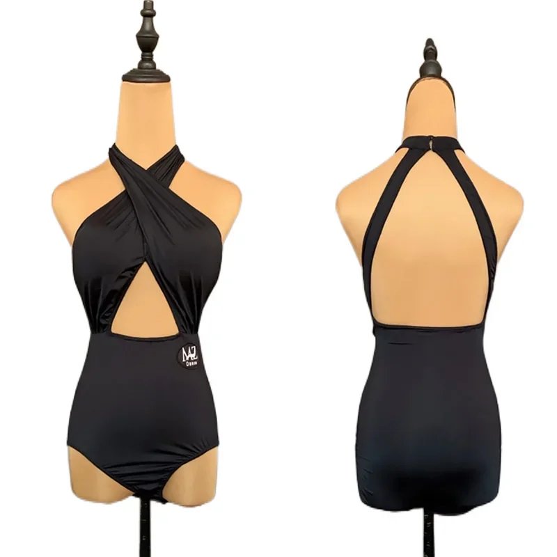 

Bodysuit Designer Clothes Stage Costume Tap Dancewear Sexy Latin Dance Tops Women Black Salsa Dancing Outfit Tango Dance