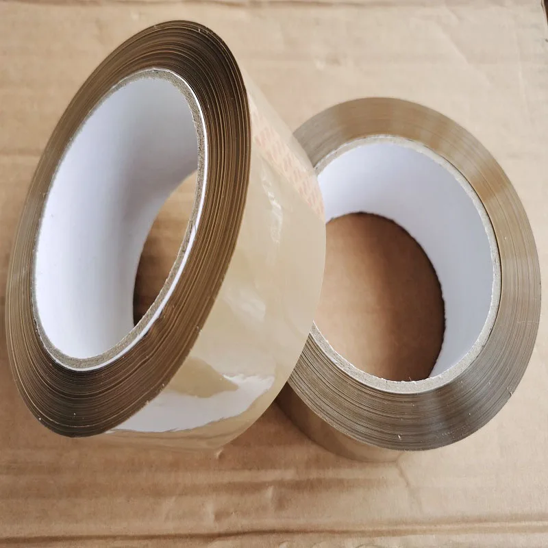 1 Pc 100m/75m Super Bond Brown Packaging Adhesive Tape Shipping Carton Sealing Coffee Sticky Buff Tape for Home  Office School