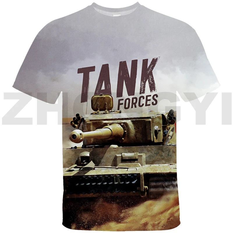 Magliette Stampate In 3D World Of Tanks Magliette Grafiche Da Uomo Gerand Tanks Anime War Thunder Manica Corta Estate Casual Streetwear