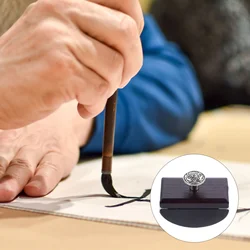 Calligraphy Wood Rocker Blotter Fountain Pens Ink Desk Ink Blotter Ink Quick-Drying Tool Vintage Style Writing Accessories
