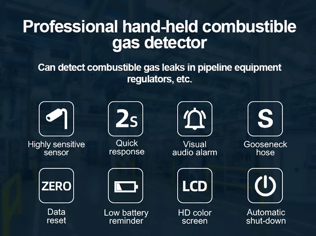 ZLCafe-Détecteur de fuite de gaz B, Buzzer, Affichage SACCL, Détecteur de  gaz combustible, Température, Humidité, Analyseur de gaz, Outil de test  électrique - AliExpress