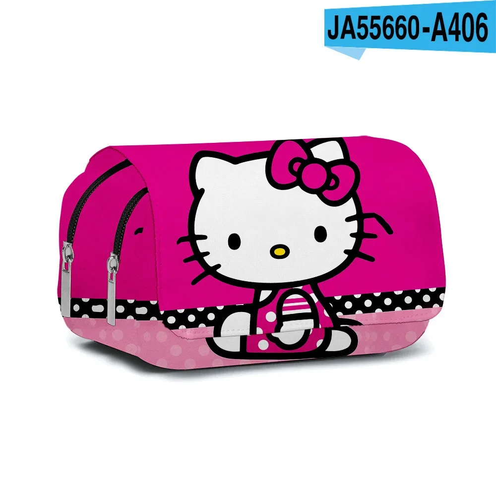 HelloKitty Printing Kuromi Pencil Bag Primary and Secondary School Students Cartoon Pencil Bag Mochila Children's Gifts