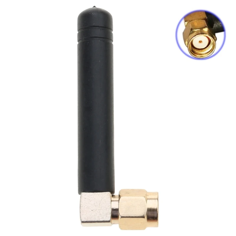 WiFi Antenna 2.4GHz/5.8GHz Dual Bands 3dbi RPSMA-/SMA Connector Rubber For Mini PCI Card Camera USB
