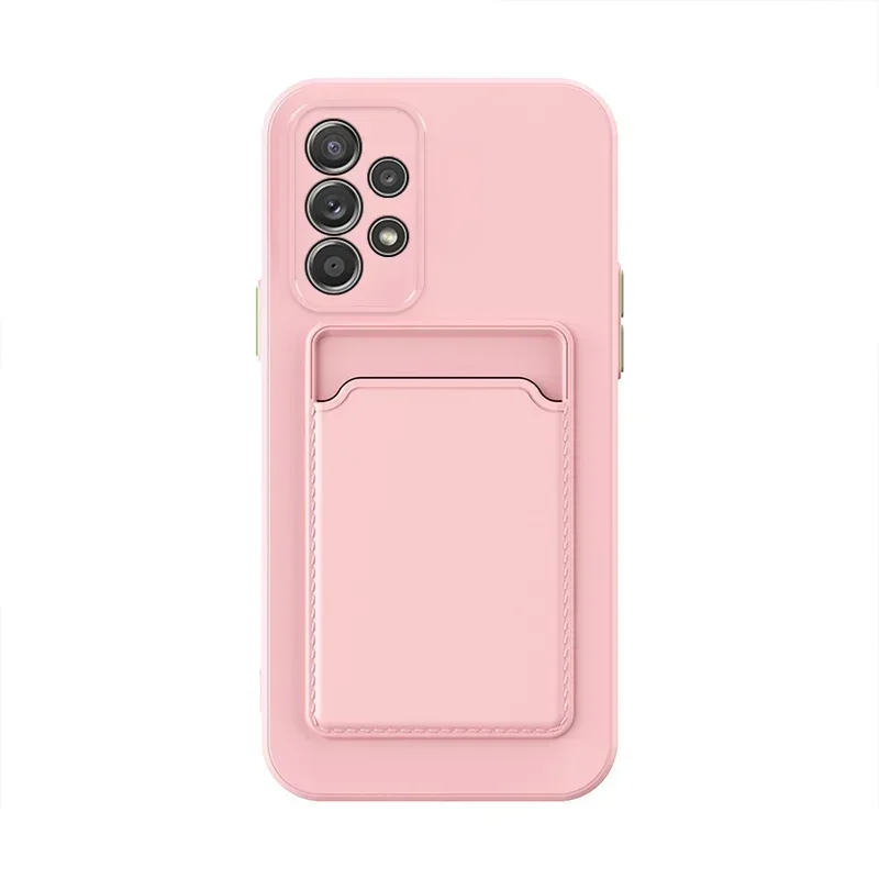 Premium Soft Silicone Card Holder Wallet Back Cover - Slot Design