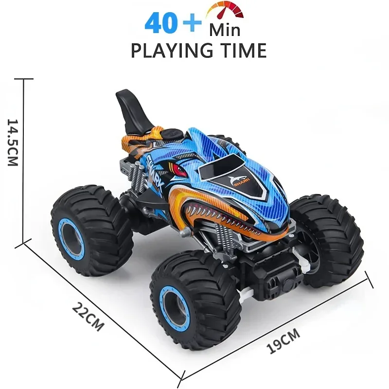 2.4G Remote Control Cars Monster Truck RC Car Electric Trucks Stunt Cars with Light Sound Spray Toys for Boys Kids Children Gift 5