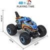 2.4G Remote Control Cars Monster Truck RC Car Electric Trucks Stunt Cars with Light Sound Spray Toys for Boys Kids Children Gift 5