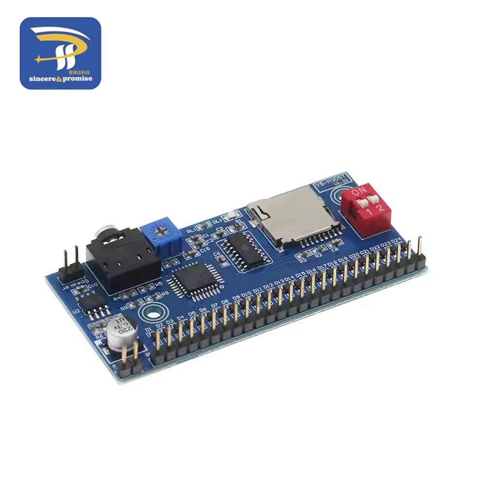 Enhanced MP3 Trigger Voice Player Module for DIY Projects and Advertising