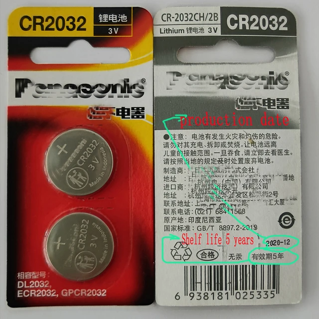 10 PANASONIC CR2025 CR 2025 3v Lithium Battery Expiration date 2028, cr