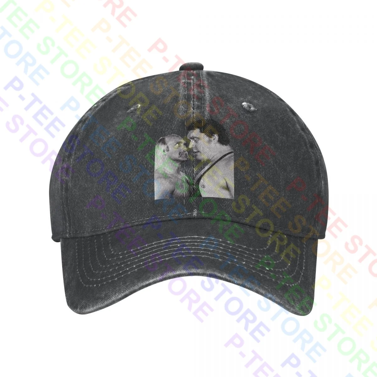 Pro Wrestling Hulk Hogan Uccthe Giant Classic Stare Down Berretto Da Baseball In Denim Lavato Cappelli Da Camionista Harajuku