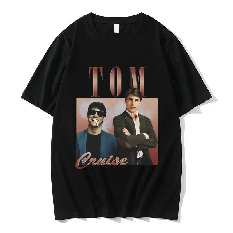 

Tom Cruise Graphic T-shirt Men Women Hip Hop Fashion Oversized Tshirt Short Sleeve Male Vintage T Shirt Men's Casual Cotton Tees