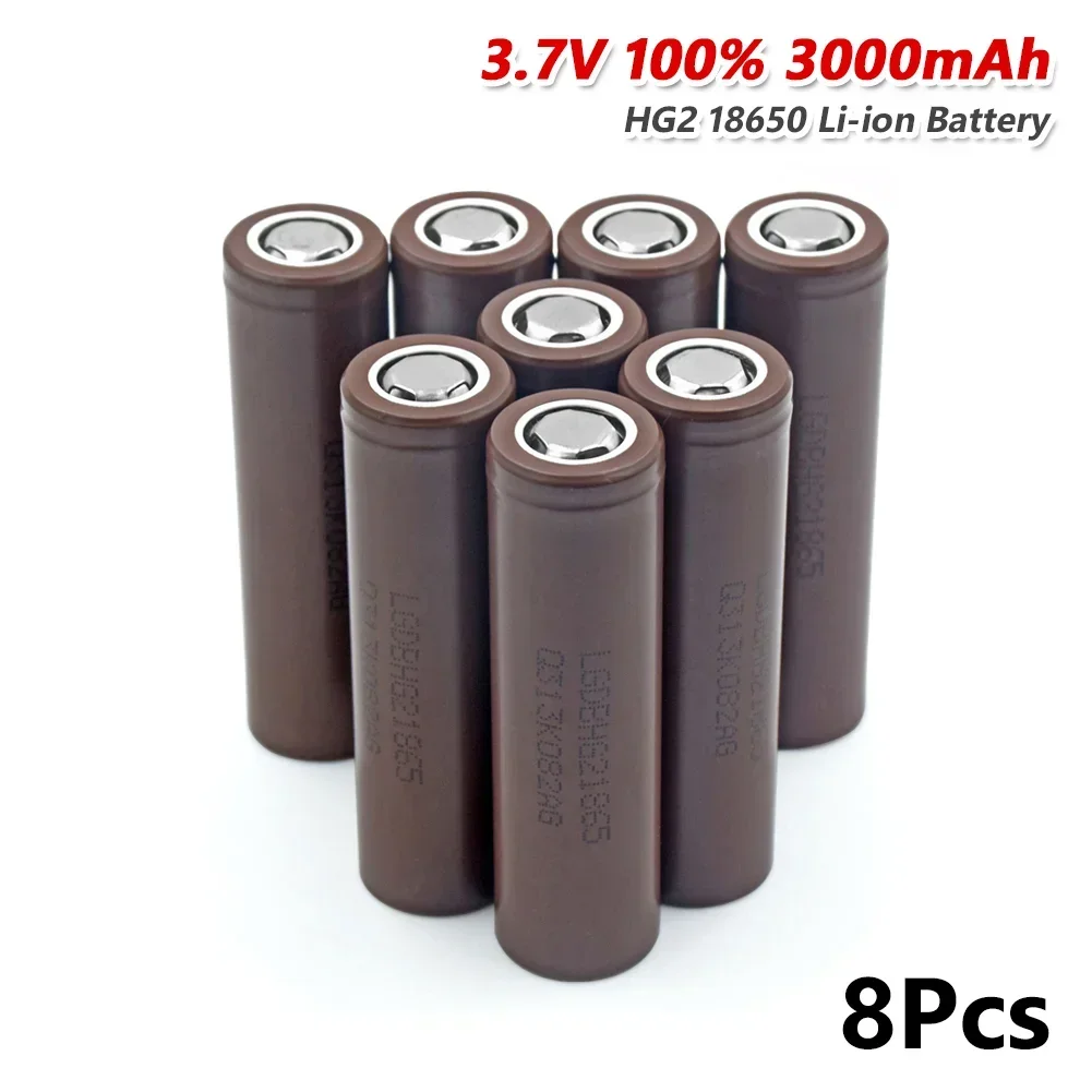 

100% brand new original rechargeable battery 18650 Hg2 3000mah battery 3.7V discharge 20a dedicated to Hg2 power