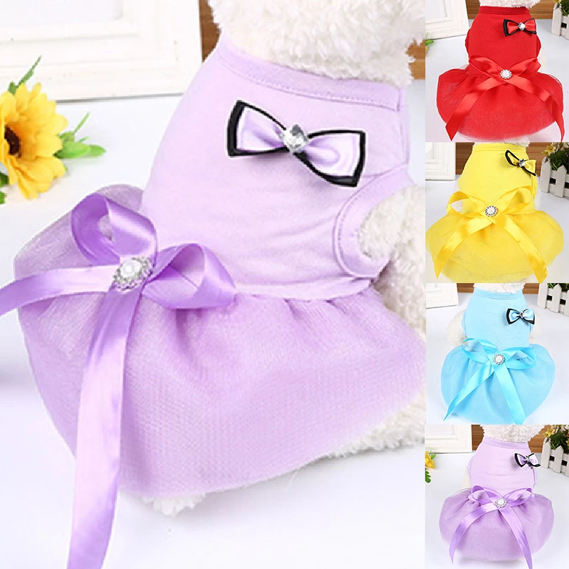 Produktbild von 2 Stück Hundekleider Für Kleine Hunde – Niedliche Blumen-Kleider Für Mädchen-Hunde & Katzen (Größe Large)