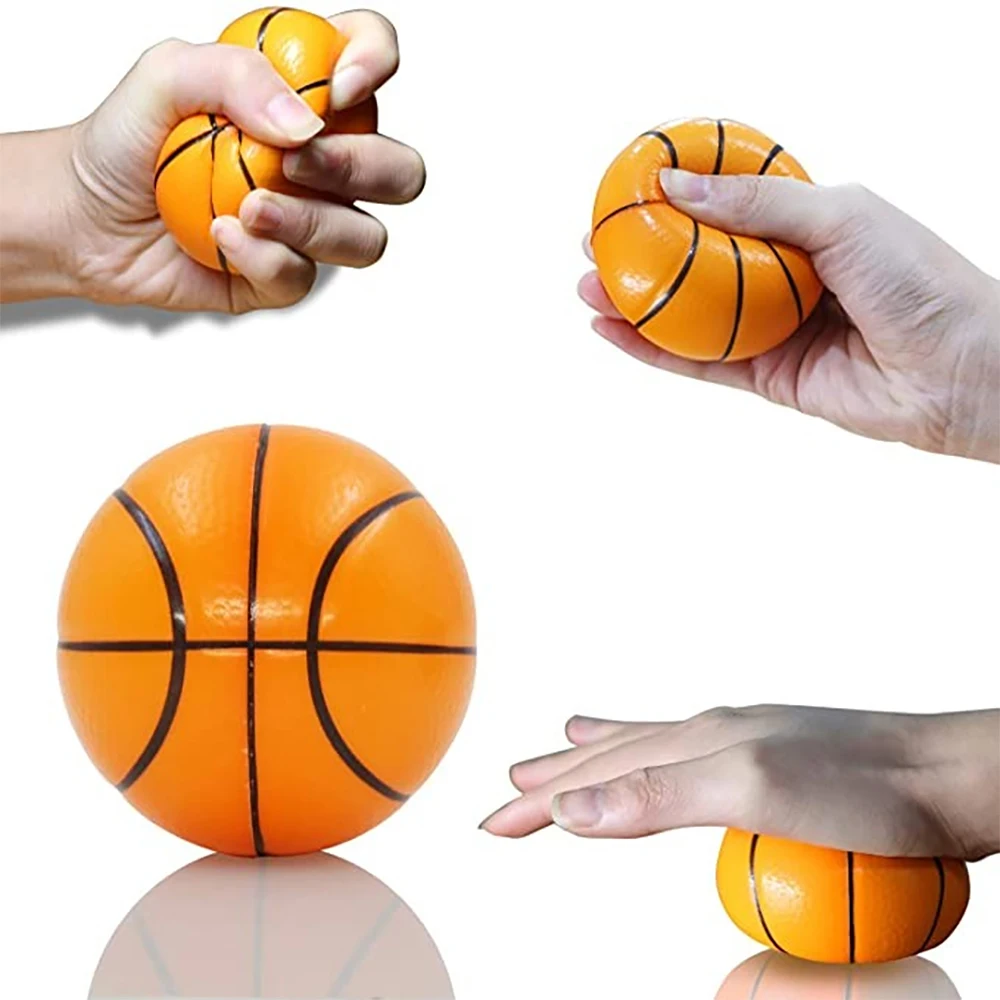 63mm Children Soft Football Basketball Baseball Tennis Toys  Foam Sponge Decompression Vent Stress Balls Soccer Anti Stress 2