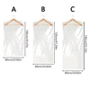 10PC Transparent Hanging Clothes Dust Cover Clothing Dust-Proof Storage Bag Wardrobe Plastic Cover Garment Coat Protector 3