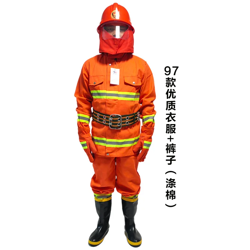 97Style Forest Fire Service Clothing Combat Fire Fighting Protective Clothing Emergency Rescue Five-piece Set