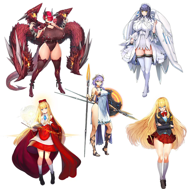 Tre Ratels Ck671 Ultima Origine Cute Anime Girl Laptop Car Hood Decoration Decalcomanie Wall Sticker Self Pasting