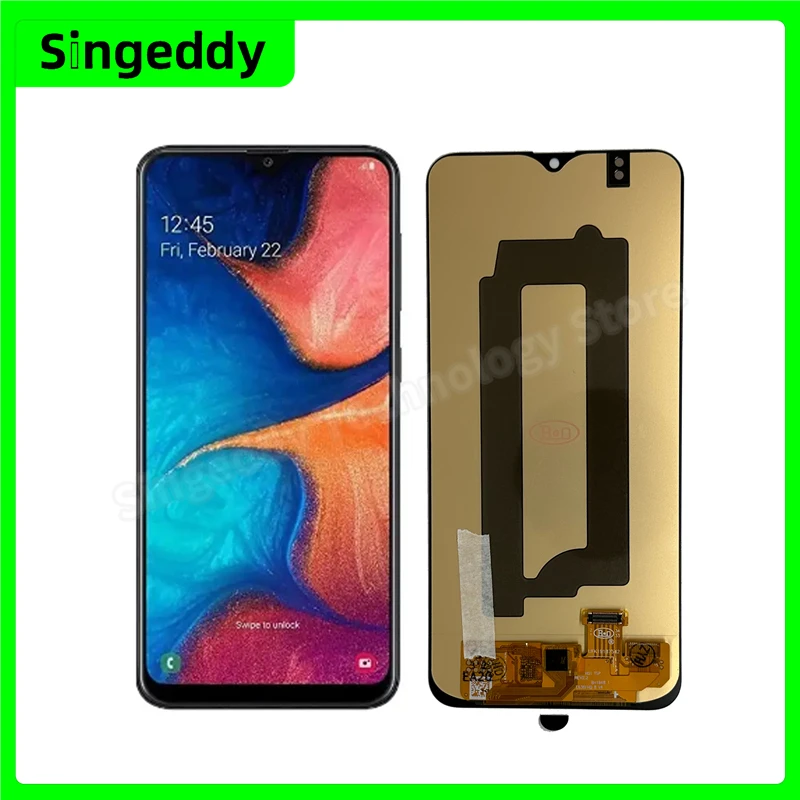 A20 Display Lcd A205 Sm-A205F Touch Screen Digitizer Sensor Assembly Parti Di Riparazione Di Ricambio Complete 6.4 Pollici