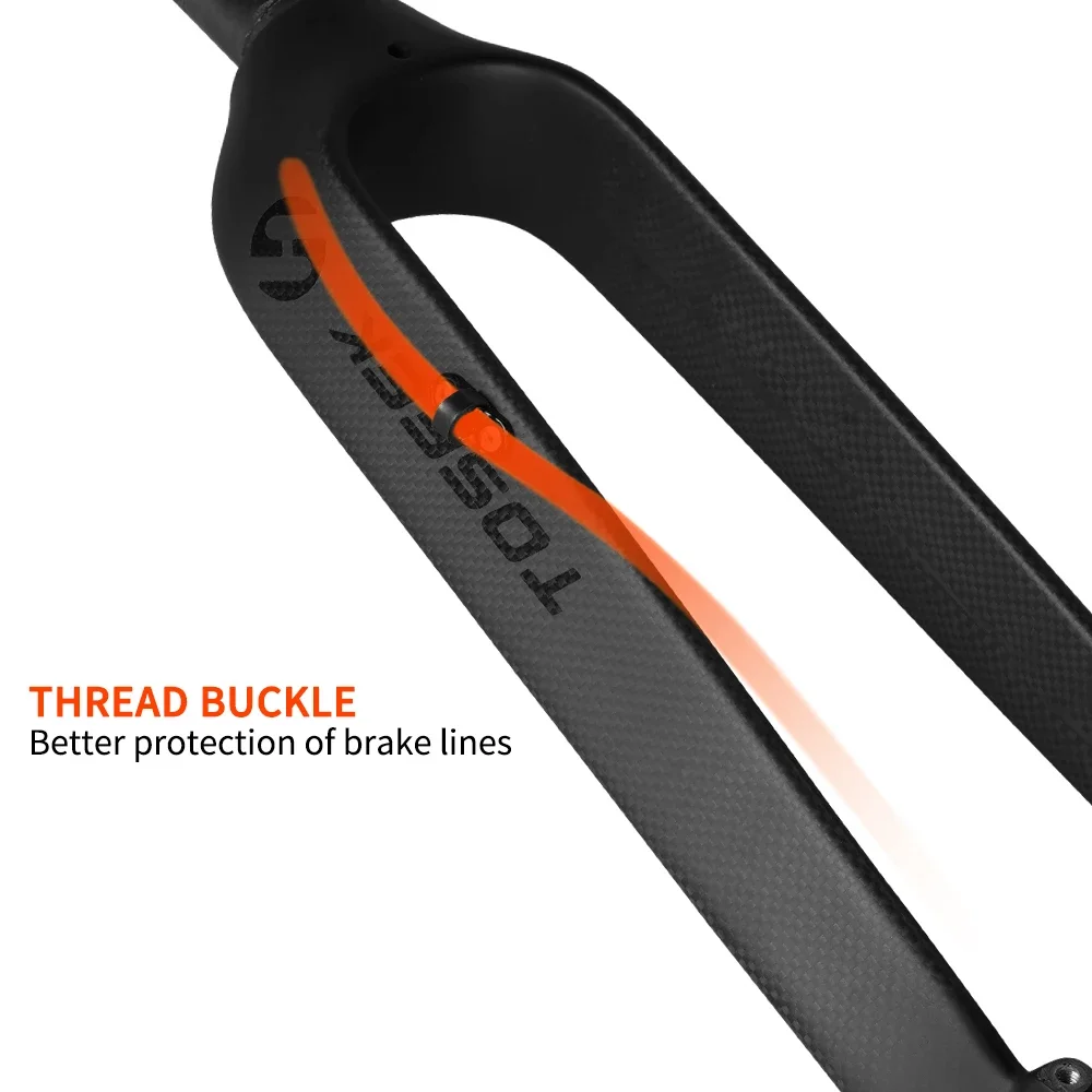 TOSEEK Carbon Fork 26 29 Straight Tube Mountain Bike Fork