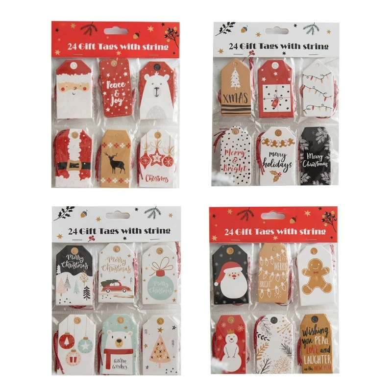 

A0KC Маленькая рождественская открытка с пожеланиями благословения и праздничным елочным орнаментом, 1 комплект