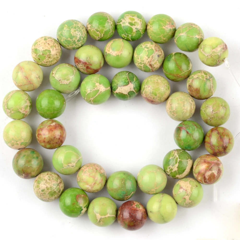 Vibrant Natural Stone Beads - Multi-Size Colorful Jaspers & Turquoises for DIY Jewelry & Bracelets
