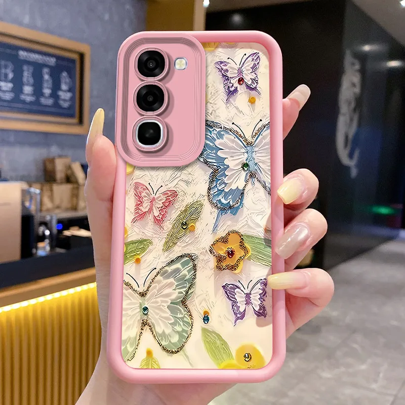 Shockproof Fish Flower Print Silicone Protective Phone Case
