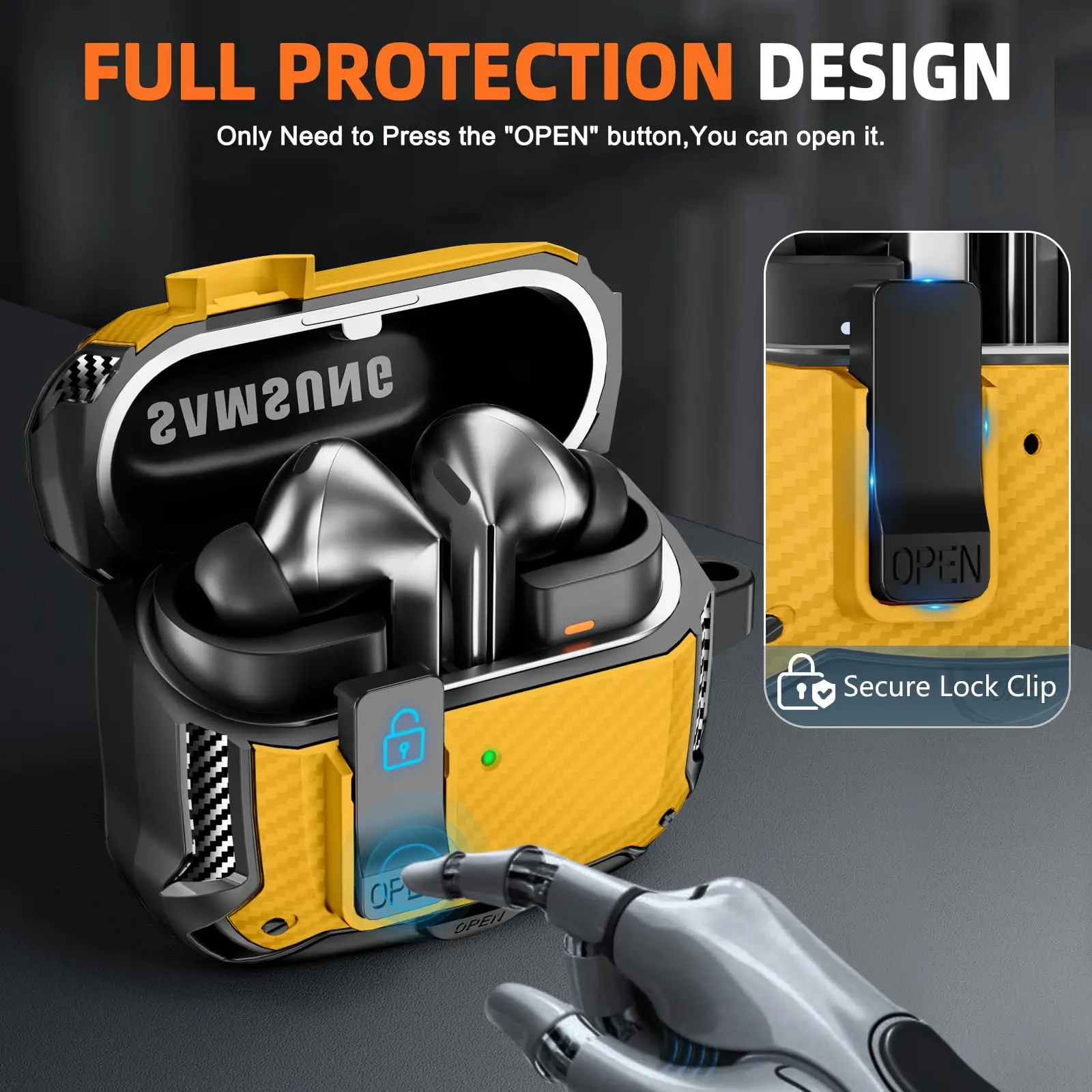 Premium Secure Lock Case with Phone Stand and MagSafe Drop Protection