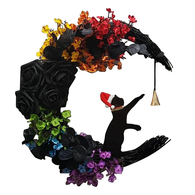 

Уличный настенный венок, украшения с розовым колокольчиком, подвесные настенные украшения для двери, декор для входной двери, настенные украшения