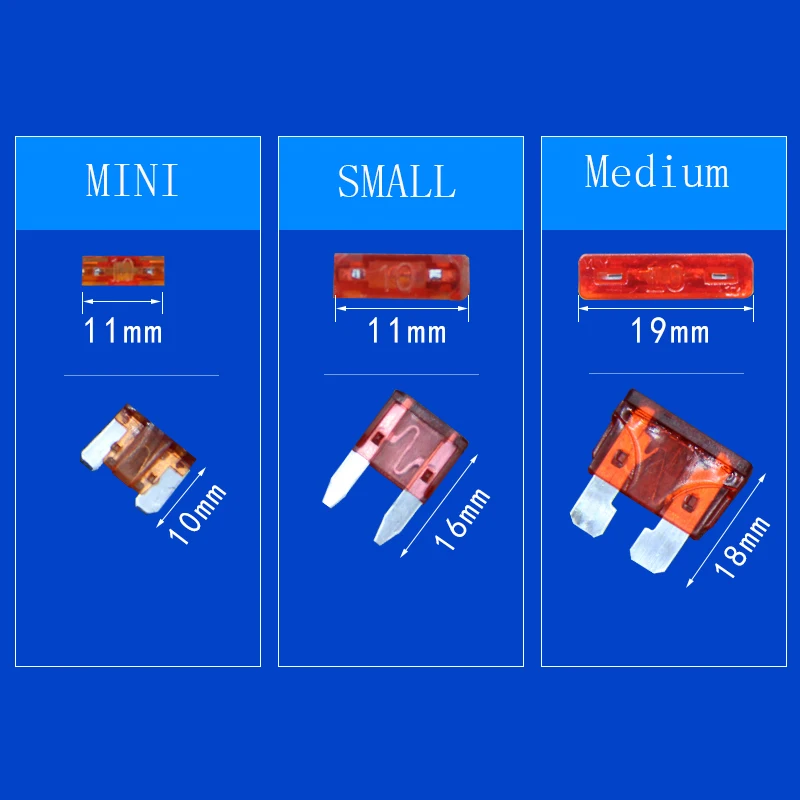 1 Piece fuse holder 12V Mini M2 Size Connector Car Add-a-circuit TAP Adapter Micro Mini Standard ATM Blade Fuse