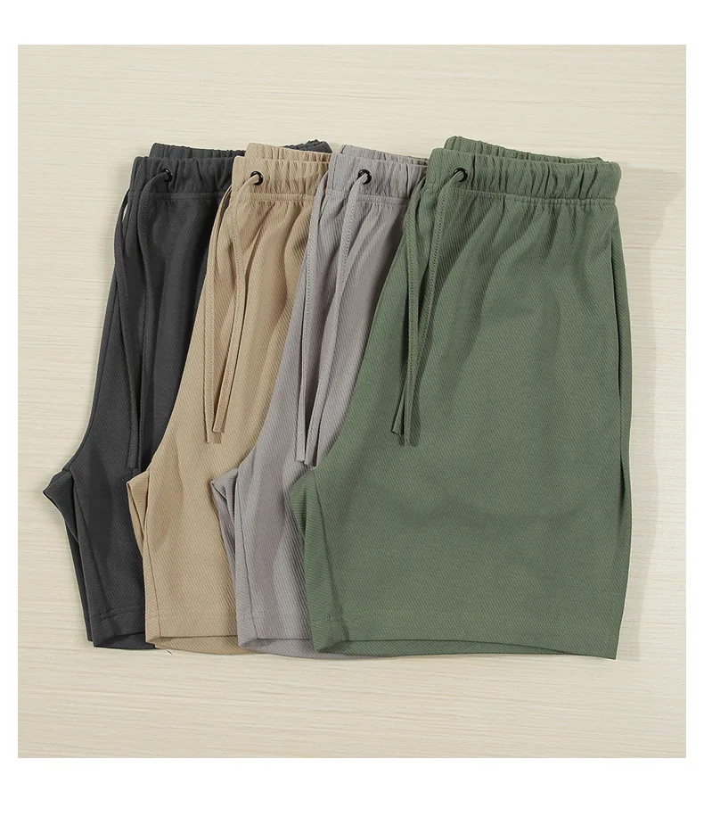 Description Picture 5 of itemStraight leg pants for men's thin 2024 spring/summer twill basic shorts, straight leg breathable solid color five part pants